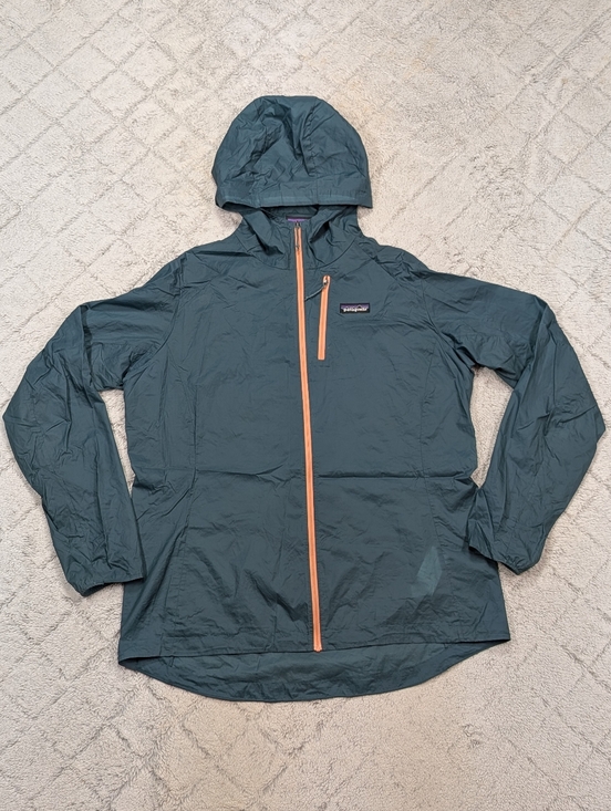 Patagonia Jackets & Blazers - Patagonia Jacket Womens XL Green Teal Houdini Windbreaker Hood Light Packable